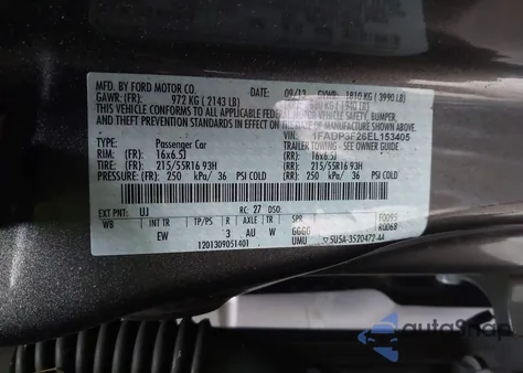 2014 Ford Focus Se from USA, damaged, VIN 1FADP3F26EL153405